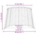 vidaXL Tienidlo na lampu biele Ø40x26 cm prútené