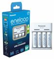 Panasonic ENELOOP EKO nabíjačka BQ-CC61 USB + nabíjacie batérie AA 2000mAh 4ks