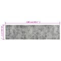 vidaXL Kuchynský koberec umývateľný betónový 45x150 cm zamat