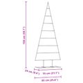vidaXL Kovový vianočný stromček Zlatá 150 cm Povrchovo upravená oceľ