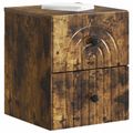 vidaXL Nástenná nočná skrinka 2 ks Dymový dub 33 x 34,5 x 40 cm