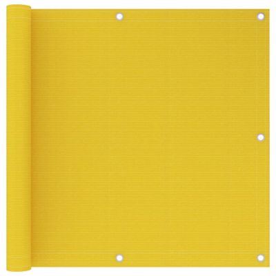 vidaXL Balkónová markíza žltá 90x600 cm HDPE