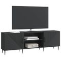 vidaXL TV skrinka 150 x 31 x 50 cm Čierna Kompozitné drevo