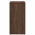 vidaXL Botník hnedý dub 60x35x70 cm spracované drevo