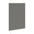 vidaXL plisovaná roleta antracitová 85x100 cm Šírka látky 84,4 cm