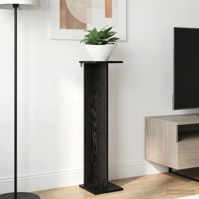 vidaXL Stojan na rastliny 2 pcs Čierny Dub 25 x 25,5 x 100,5 cm