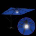 vidaXL Roma Parasol Modrá 286 x 284 x 270 cm Hliník a polyester
