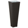 vidaXL Vonkajšia súprava 3 ks Čierna 30 x 30 x 80 cm Kov