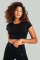 Dámske tričko Essential CropTop Black - STRIX