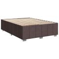 vidaXL Boxspring posteľ s matracom tmavohnedá 140x190 cm látka
