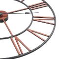 vidaXL Nástenné hodiny červené 58 cm kovové