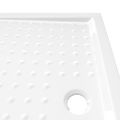 vidaXL Sprchová vanička s protišmykovými výbežkami biela 70x100x4 cm ABS