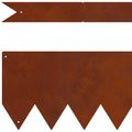 vidaXL Obrubník trávnika 10 ks 100 x 0,05 x 15 cm Hrdzavý