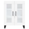 vidaXL Vysoká skrinka biela 69,5x34x180 cm spracované drevo