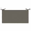 vidaXL Vankúš na lavičku SOEST 100% polyester Sivá 80 x 40 x 5 cm