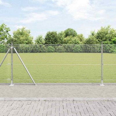 vidaXL Vonkajší zváraný drôtový plot s betónovým základom 10 x 0,8 m