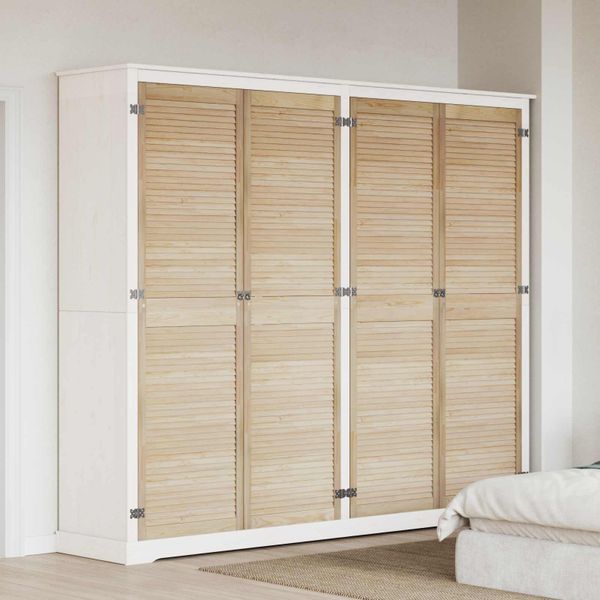 vidaXL Skříňové dvere s dverami 4 pcs Prírodná 201 x 2,1 x 59,5 cm
