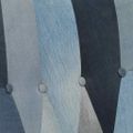 vidaXL Hojdacie kreslo modrá denim patchwork plátno