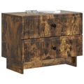 vidaXL Nočný stolík Dymový dub 62 x 34,5 x 47,5 cm Kompozitné drevo