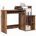 vidaXL Stôl Staré drevo 120,5 x 44 x 88,5 cm Kompozitné drevo