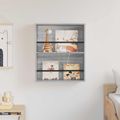 vidaXL Regál na časopisy Sivý Sonoma 60 x 12 x 70 cm Kompozitné drevo