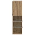 vidaXL TV skrinky s LED svetlami 2 ks dub artisan 30,5x30x102 cm