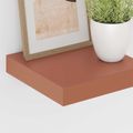 vidaXL Stenná polica Nástenná montáž 4 ks Červená 23 x 23,5 x 3,8 cm