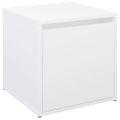 vidaXL Box so zásuvkou, biely 40,5x40x40 cm, kompozitné drevo