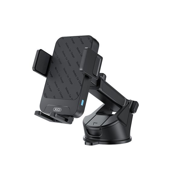XO car holder WX043 with wireless inductive charger black 15W with suction cup
