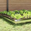 vidaXL Slimákové zábrany 12 ks 100 x 3,5 x 25 cm Nerezová oceľ