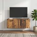 vidaXL Nástenná TV skrinka 78,5 x 31 x 30 cm Staré drevo