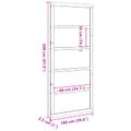vidaXL Zavesené posuvné dvere 100 x 2,5 x 208 cm Borovicový masív