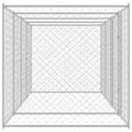 vidaXL Klietka pre psa Strieborná 600 x 200 x 200 cm Pozinkovaná oceľ