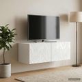 vidaXL Nástenná TV skrinka 78,5 x 41 x 30 cm Biela s vysokým leskom