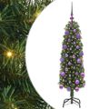 vidaXL Umelý vianočný stromček Zelená 120 cm PVC, oceľ a plast