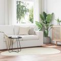 vidaXL Koberec HUARTE Krémová 140 x 200 cm Polyester