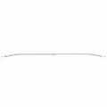 vidaXL Nosník plachty na prívesy 4 Strieborná 102-155 cm Hliník