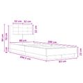 vidaXL Rám postele s čelom Staré drevo 80 x 200 cm Kompozitné drevo