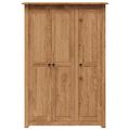 vidaXL 3-dverový šatník 118x50x171,5 cm borovicové drevo Panama Range