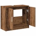 vidaXL Kúpeľňová skriňa Staré drevo 63 x 29 x 55 cm Kompozitné drevo