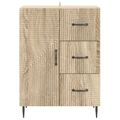 vidaXL Servírovacia skriňa so zásuvkou Dub sonoma 66 x 34,5 x 89,5 cm