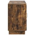 vidaXL Servírovacia skriňa so zásuvkou Dymový dub 89 x 34,5 x 57 cm
