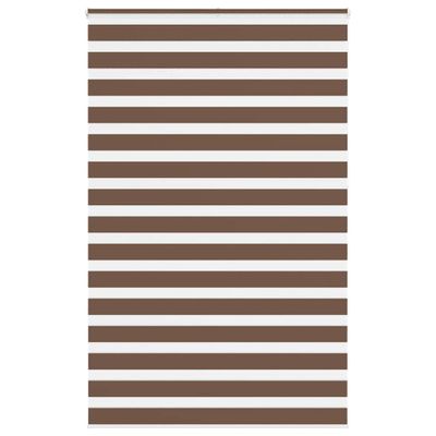 vidaXL Zebra roleta hnedá 145x230 cm šírka látky 140,9 cm polyester