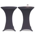 vidaXL Naťahovacie obrusy na stôl 4 ks antracitové 70 cm
