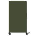 vidaXL Komoda olivovozelená 100,5x39x72 cm oceľ