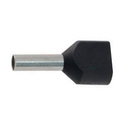 Dutinka pre dva kable 1,5 mm2 čierna (TE1,5-8)