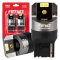 LED CANBUS PRO series 7440 W21W 4x3030 SMD White 12/24V CANBUS AMiO-03589