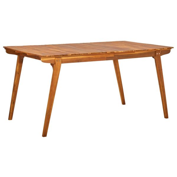 vidaXL Záhradný stôl 150x90x75 cm akáciový masív