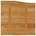 vidaXL Stolová doska 80x80x3,8 cm živý okraj masívne mango