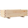 vidaXL Záhradný kvetináč 90x40x26,5 cm masívna borovica